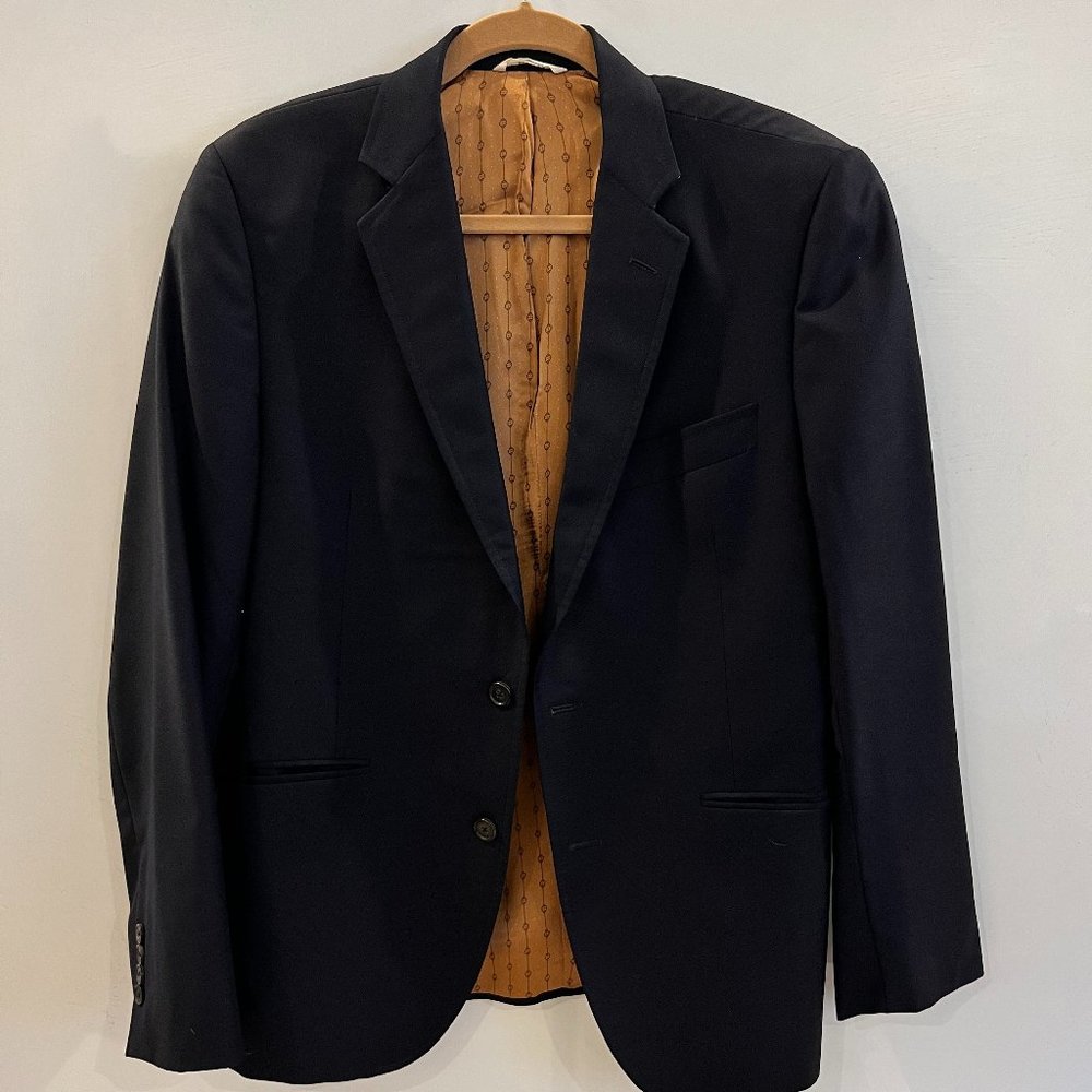 Billy Reid Mens Blazer (Navy/40R)